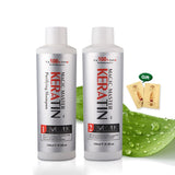 Magic Master Keratin Hair Treatment Set - 120ml Coconut Oil Keratin + Purifying Shampoo