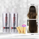 Magic Master Keratin Hair Treatment Set - 120ml Coconut Oil Keratin + Purifying Shampoo