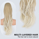 Platinum Ombre Long Wavy Ponytail Extension