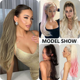 Platinum Ombre Long Wavy Ponytail Extension