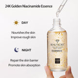 24K Gold Skincare Set: Face Essence, Cream, Mask, Eye Cream & Patch