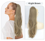 Platinum Ombre Long Wavy Ponytail Extension