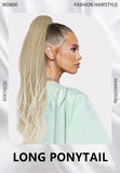 Platinum Ombre Long Wavy Ponytail Extension