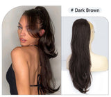 Platinum Ombre Long Wavy Ponytail Extension