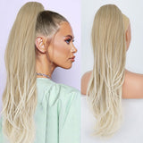 Platinum Ombre Long Wavy Ponytail Extension