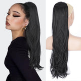 Platinum Ombre Long Wavy Ponytail Extension
