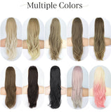 Platinum Ombre Long Wavy Ponytail Extension