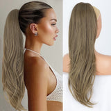 Platinum Ombre Long Wavy Ponytail Extension