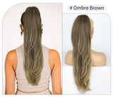 Platinum Ombre Long Wavy Ponytail Extension