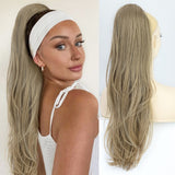 Platinum Ombre Long Wavy Ponytail Extension