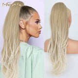Platinum Ombre Long Wavy Ponytail Extension