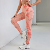 High Waist Seamless Tie Dye Leggings
