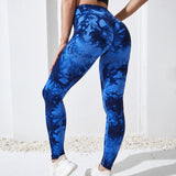 High Waist Seamless Tie Dye Leggings