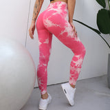 High Waist Seamless Tie Dye Leggings