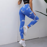 High Waist Seamless Tie Dye Leggings
