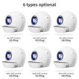 Wifi Automatic Smart Litter Box - Drawer Type Anti Splash Self Cleaning Litter Box