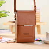 Buylor Soft Leather Women&#39;s Bag Wallets Touch Screen Cell Phone Purse Bags of Women Strap Handbag Female Crossbody Shoulder Bag