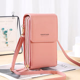 Buylor Soft Leather Women&#39;s Bag Wallets Touch Screen Cell Phone Purse Bags of Women Strap Handbag Female Crossbody Shoulder Bag