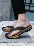 Cow Leather Anti-slip Men Beach Slippers | Sandals