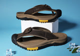 Cow Leather Anti-slip Men Beach Slippers | Sandals