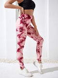 High Waist Seamless Tie Dye Leggings