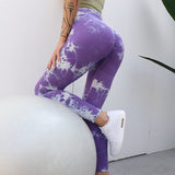 High Waist Seamless Tie Dye Leggings