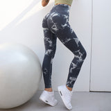 High Waist Seamless Tie Dye Leggings