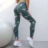 High Waist Seamless Tie Dye Leggings
