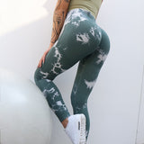 High Waist Seamless Tie Dye Leggings