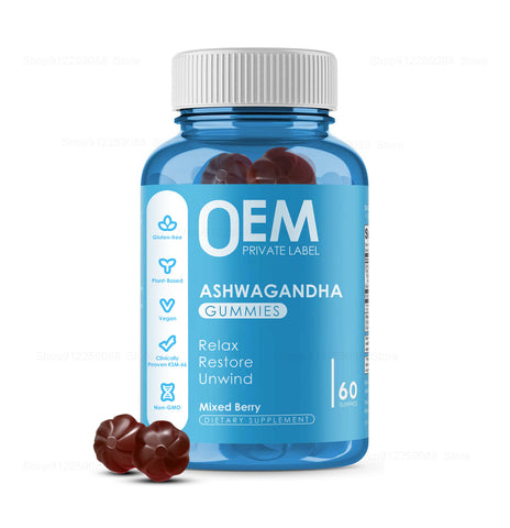 Ashwagandha Gummies- Ashwagandha Gummies- Vitamin C Dietary Fiber-